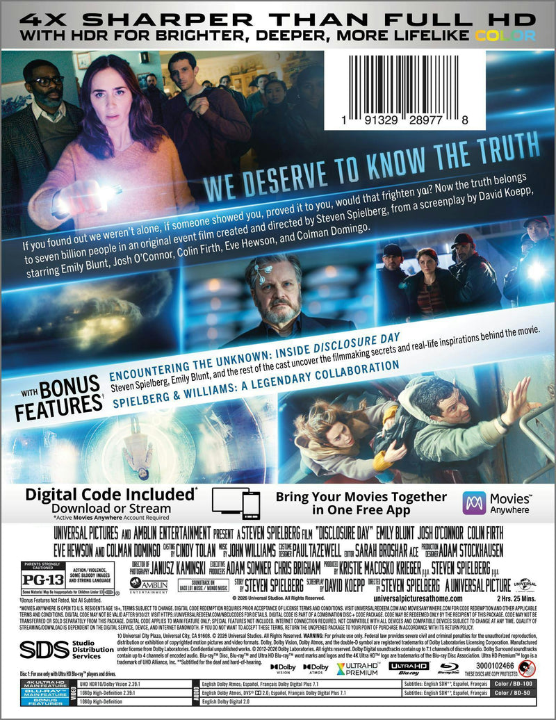 Disclosure Day (Limited Edition 4K Ultra HD Steelbook + Blu-ray + Digital) [UHD]