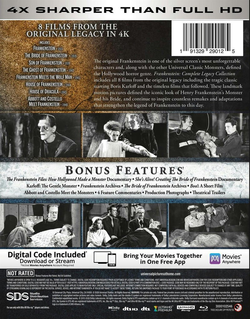 Frankenstein: Complete Legacy Collection (4K Ultra HD + Digital) [UHD]
