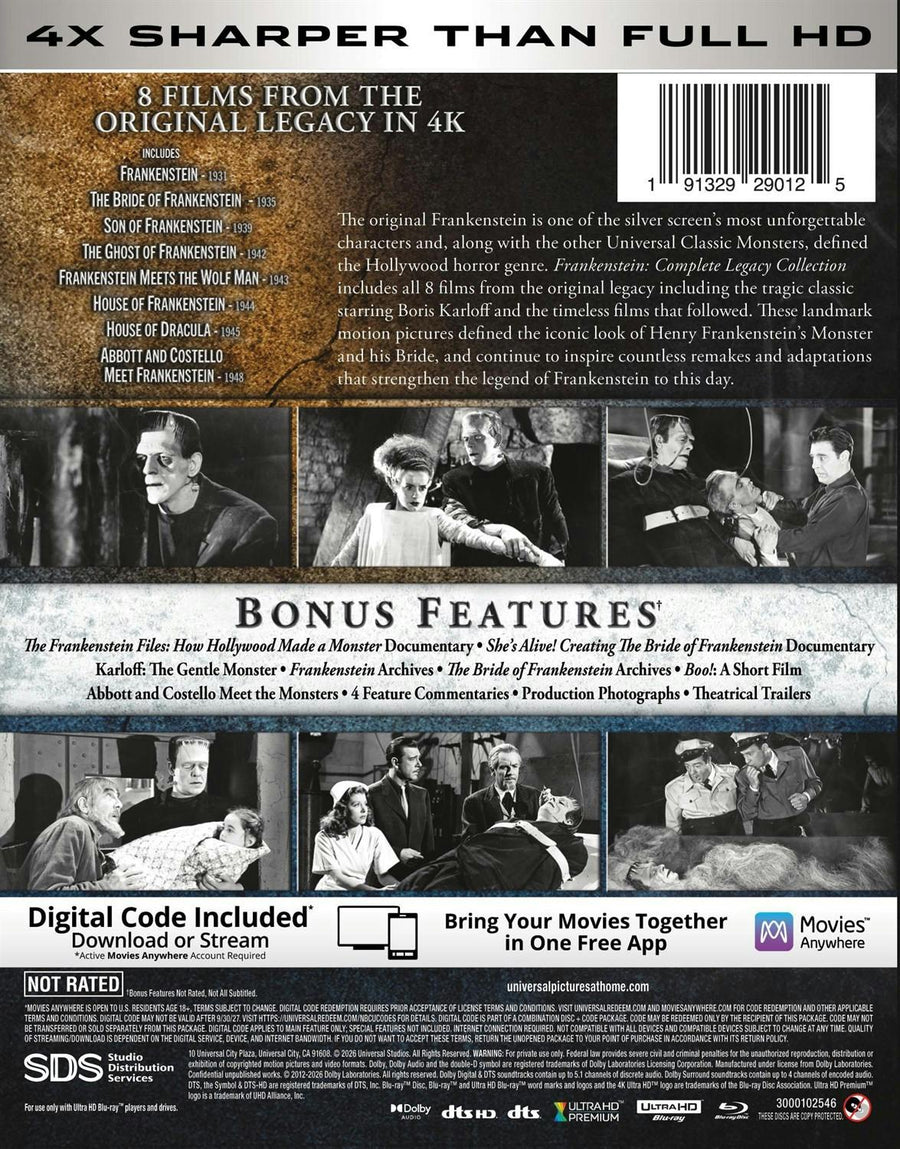 Frankenstein: Complete Legacy Collection (4K Ultra HD + Digital) [UHD]