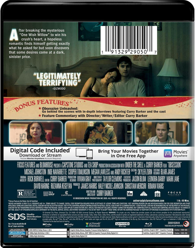 Obsession Collector's Edition (4K Ultra HD + Blu-ray + Digital) [UHD]