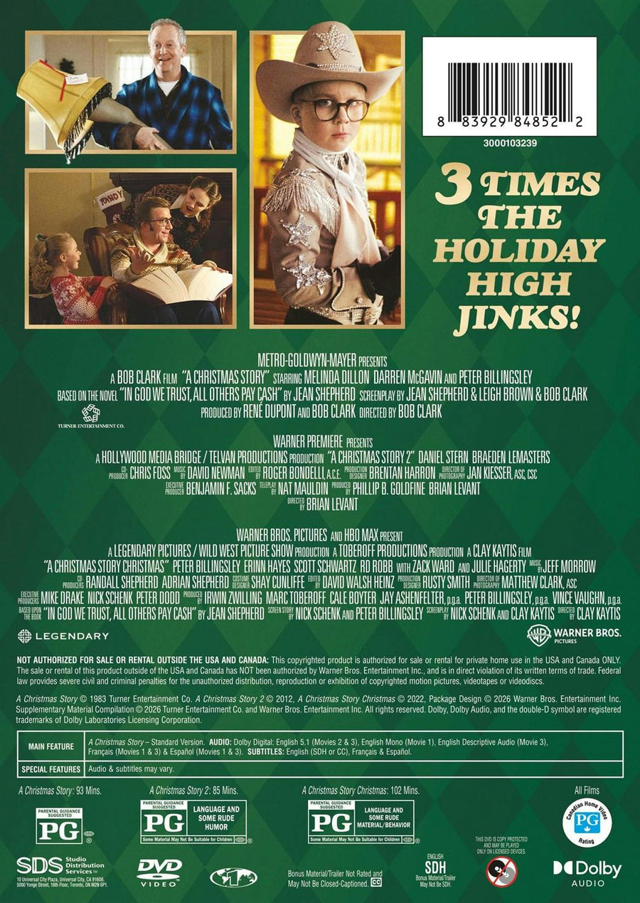 A Christmas Story: 3 Film Collection [DVD]