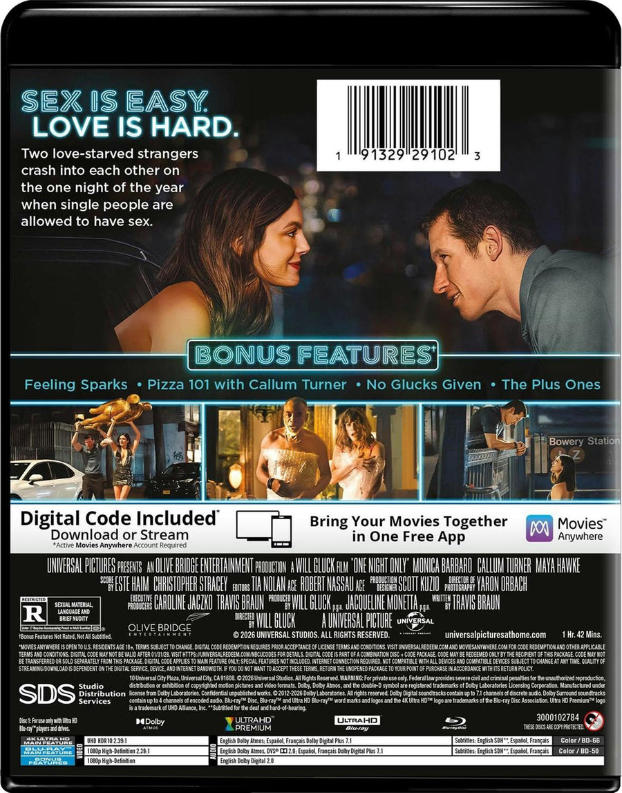 One Night Only: Collector's Edition (4K Ultra HD + Blu-ray + Digital) [UHD]