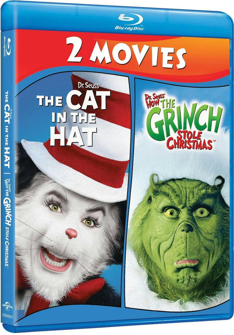 Dr. Seuss' The Cat in the Hat / Dr. Seuss' How the Grinch Stole Christmas 2-Movie Collection [Blu-ray]
