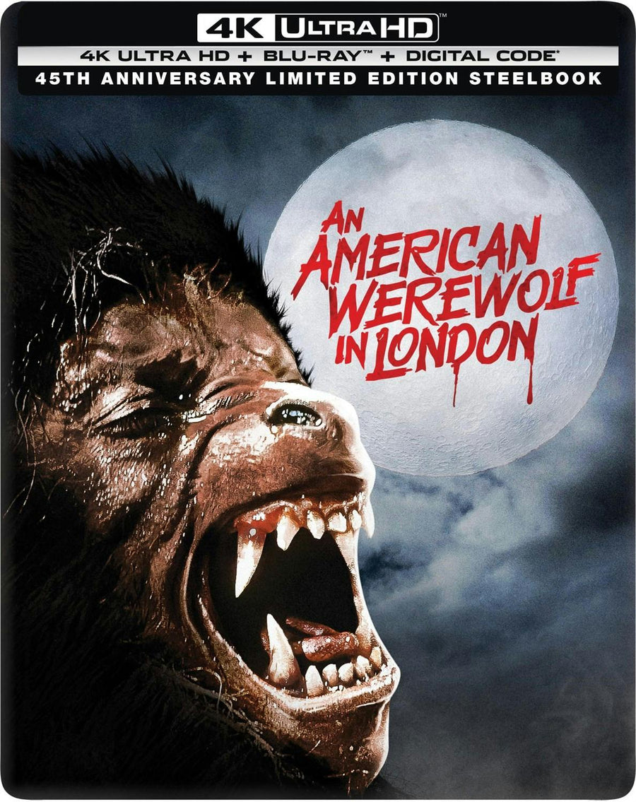 An American Werewolf in London: 45th Anniversary Edition (Limited Edition 4K Ultra HD Steelbook + Blu-ray + Digital) [UHD]