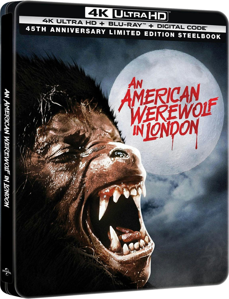 An American Werewolf in London: 45th Anniversary Edition (Limited Edition 4K Ultra HD Steelbook + Blu-ray + Digital) [UHD]