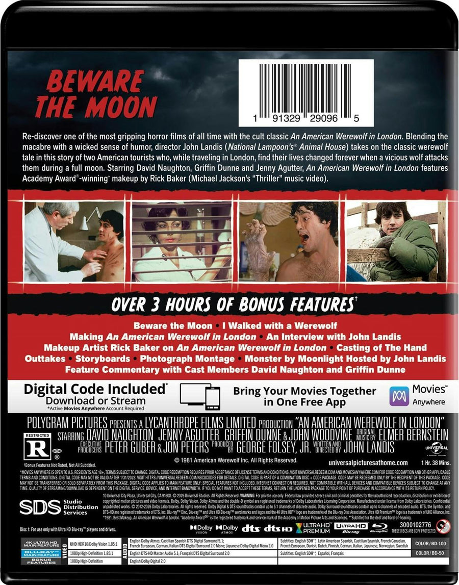 An American Werewolf in London 45th Anniversary Edition (4K Ultra HD + Blu-ray + Digital) [UHD]