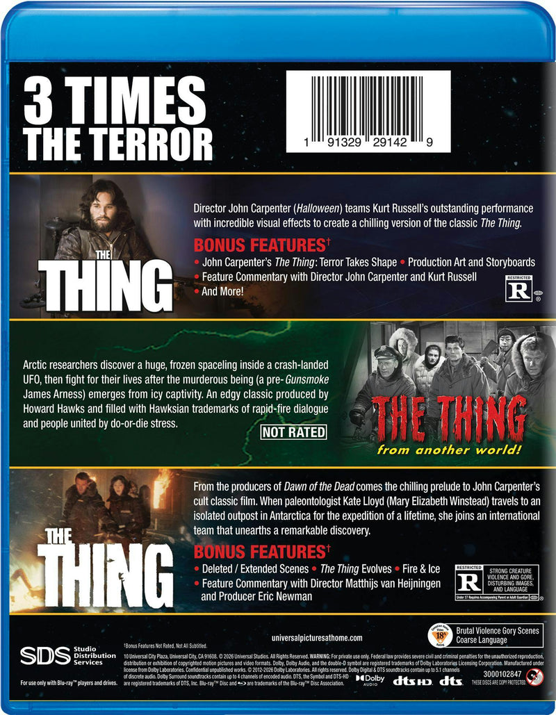 The Thing 3-Movie Collection [Blu-ray]