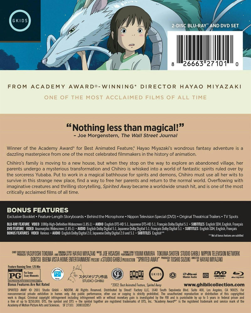 Spirited Away - SteelBook (Limited Edition Blu-ray + DVD Steelbook) [Blu-ray]