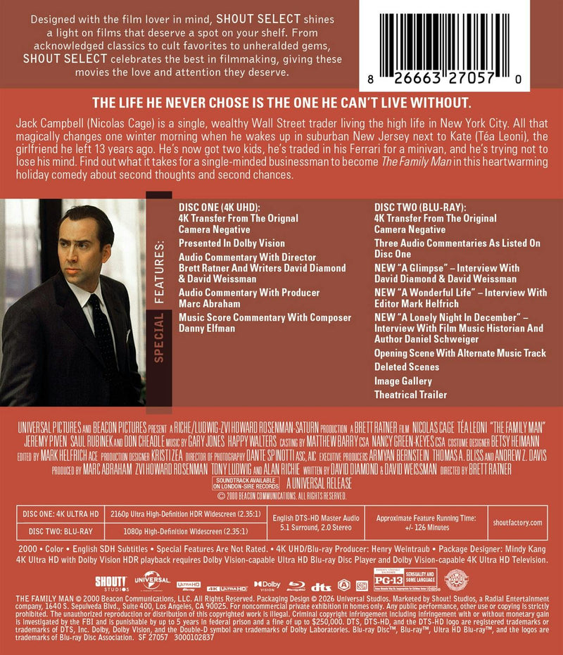The Family Man: Collector's Edition (4K Ultra HD + Blu-ray) [UHD]