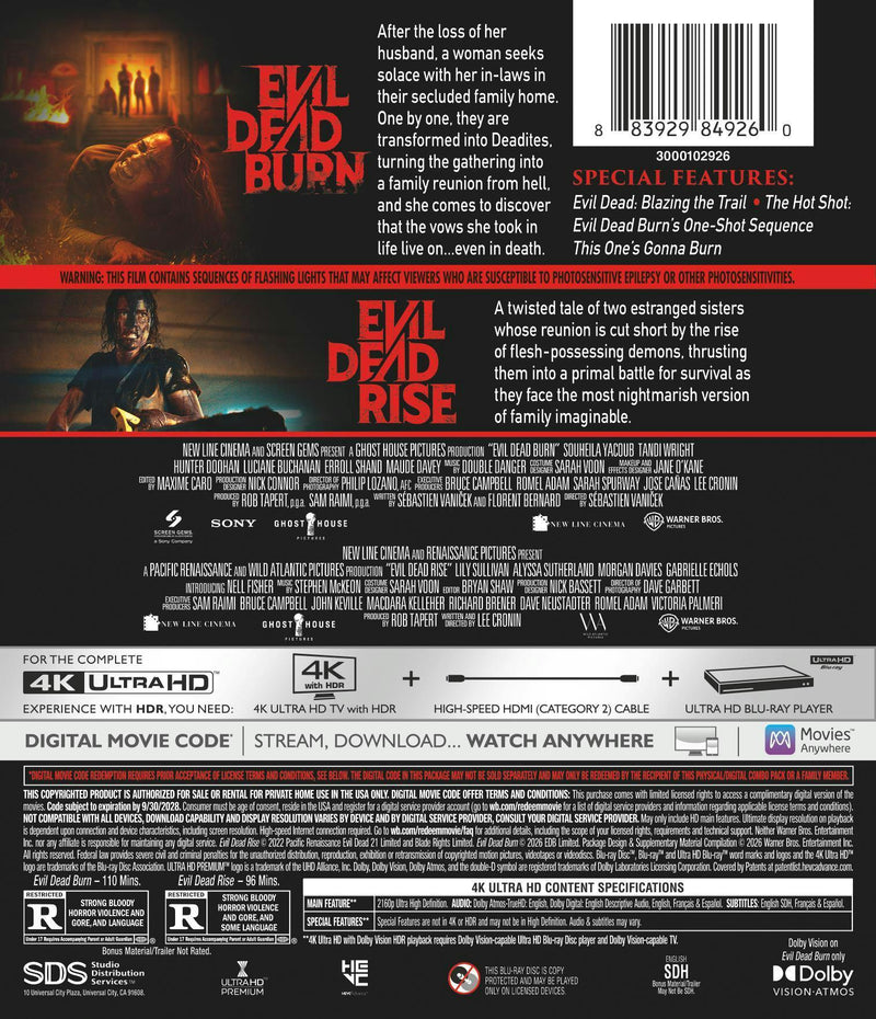 Evil Dead 2 Film Collection (4K Ultra HD + Digital) [UHD]