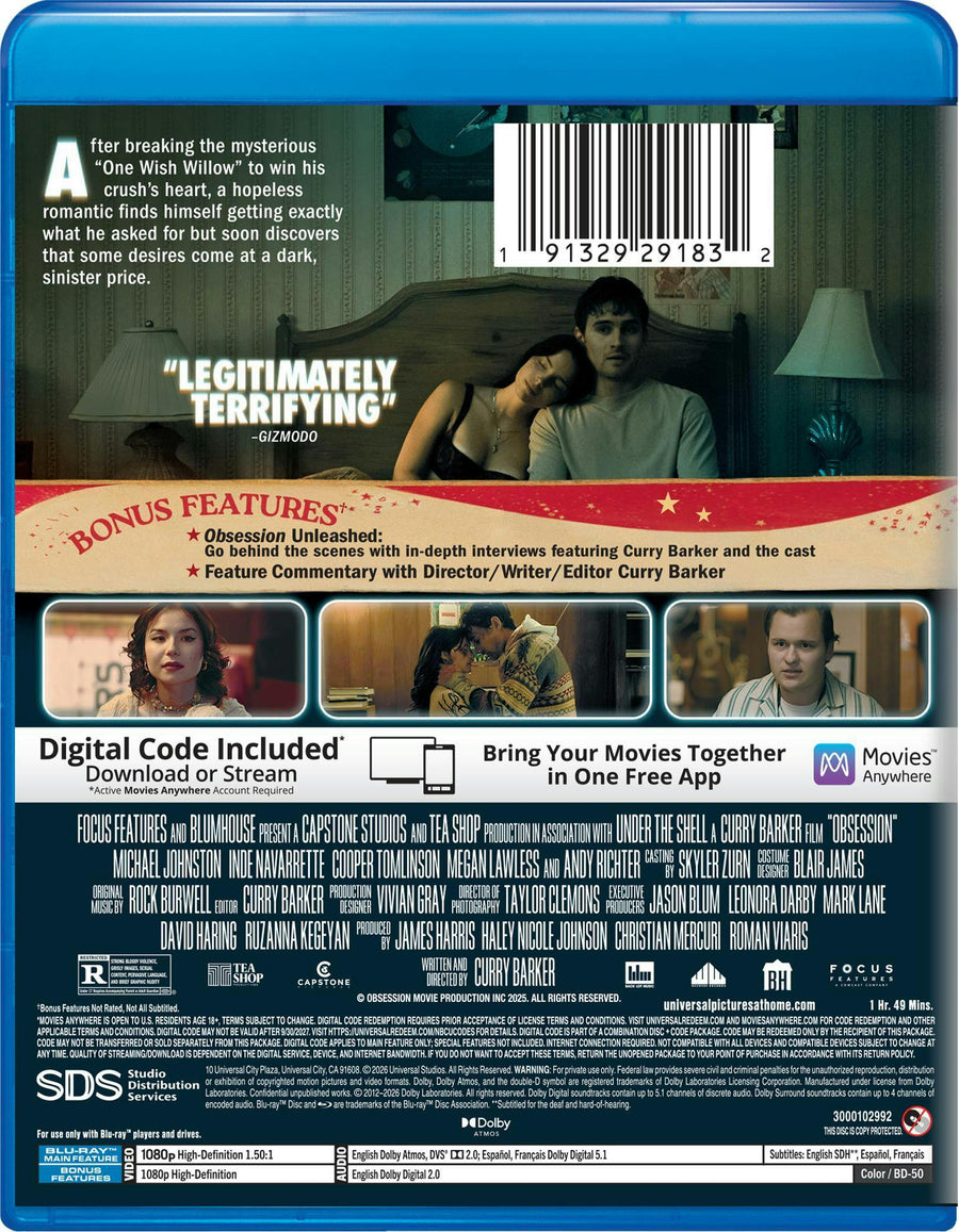 Obsession Collector's Edition (Blu-ray + Digital) [Blu-ray]
