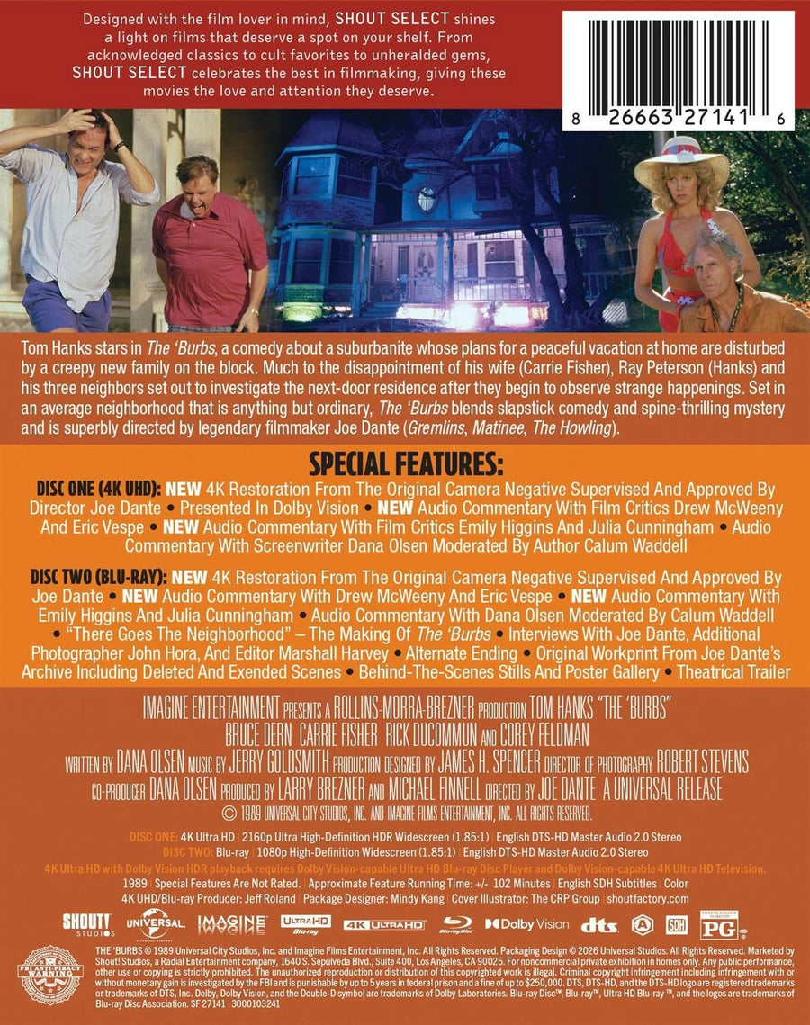 The Burbs (Limited Edition 4K Ultra HD Steelbook + Blu-ray) [UHD]