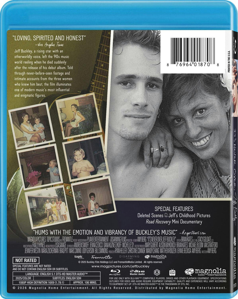 It's Never Over, Jeff Buckley [Blu-ray]