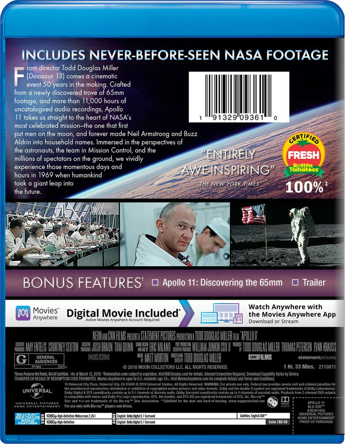 Apollo 11 (2019) [Blu-ray]