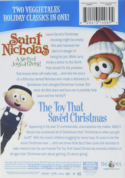 VeggieTales: Saint Nicholas/Toy That Saved Christmas Double Feature [DVD]