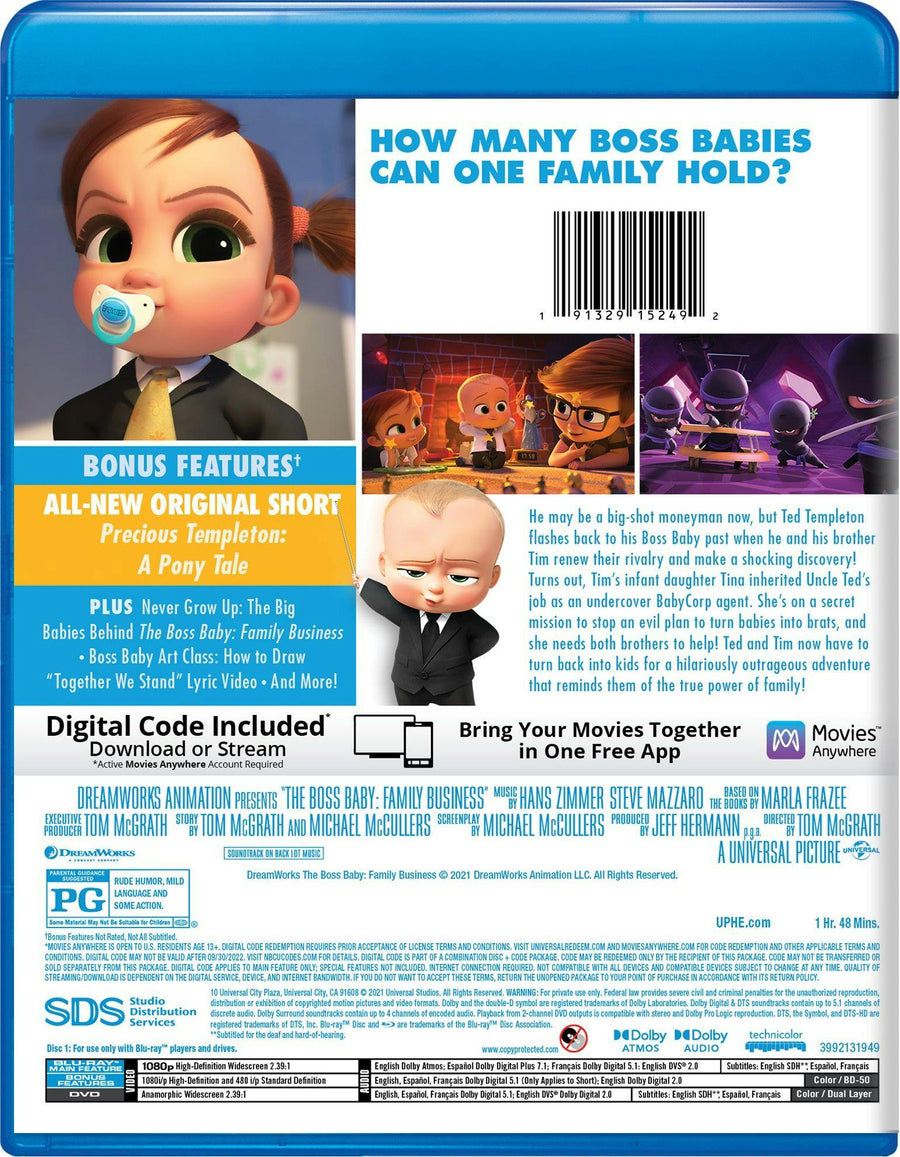 The Boss Baby: Family Business (with DVD) [Blu-ray]