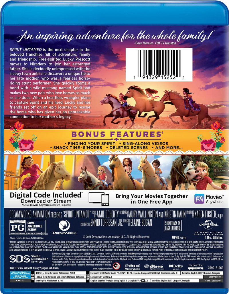 Spirit Untamed (with DVD) [Blu-ray]