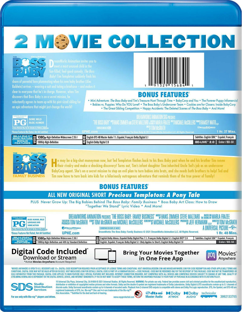 The Boss Baby: 2-movie Collection [Blu-ray]