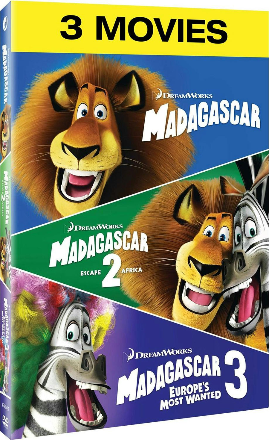Madagascar 3-Movie Collection (Madagascar / Madagascar: Escape 2 Africa / Madagascar 3: Europe's Most Wanted) [DVD]