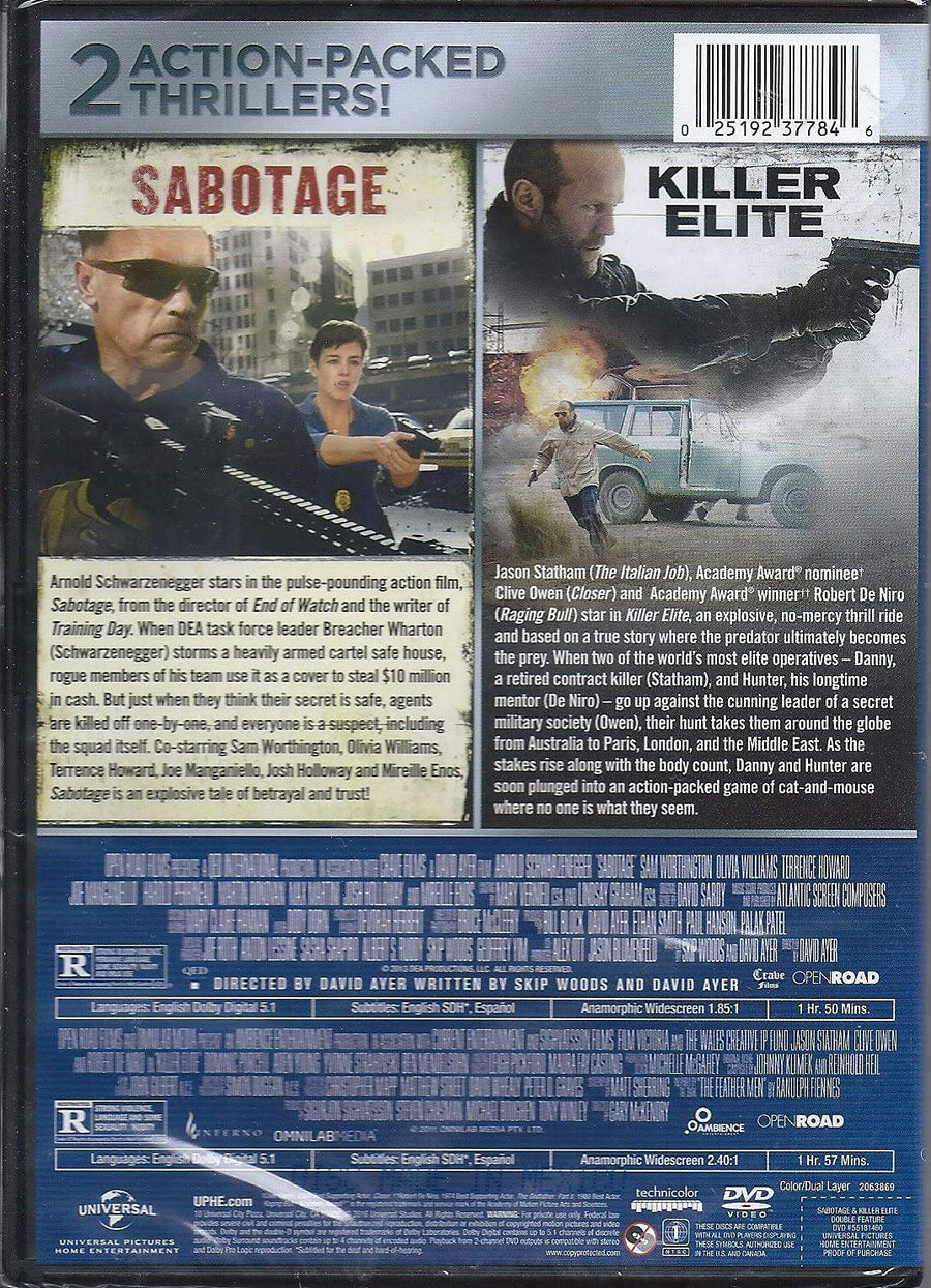 Sabotage / Killer Elite Double Feature [DVD]