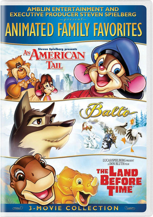 Animated Family Favorites 3-Movie Collection (An American Tail / Balto / The Land Before Time) [DVD]
