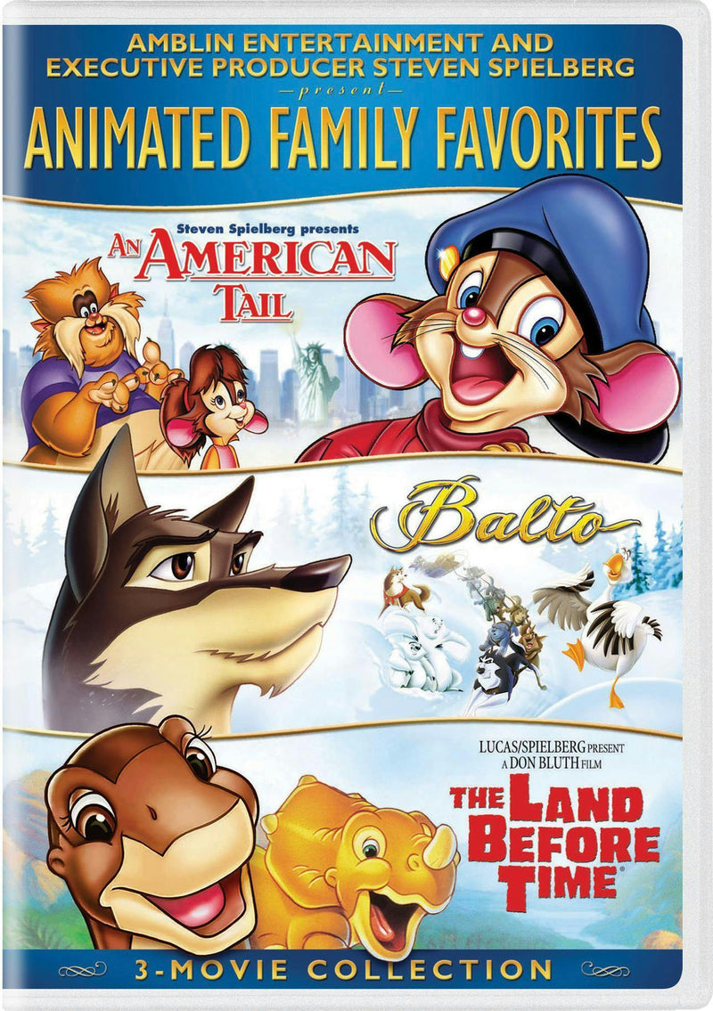 Animated Family Favorites 3-Movie Collection (An American Tail / Balto / The Land Before Time) [DVD]