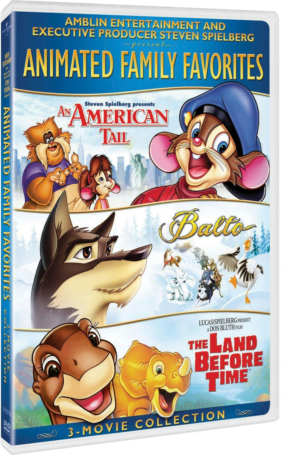 Animated Family Favorites 3-Movie Collection (An American Tail / Balto / The Land Before Time) [DVD]