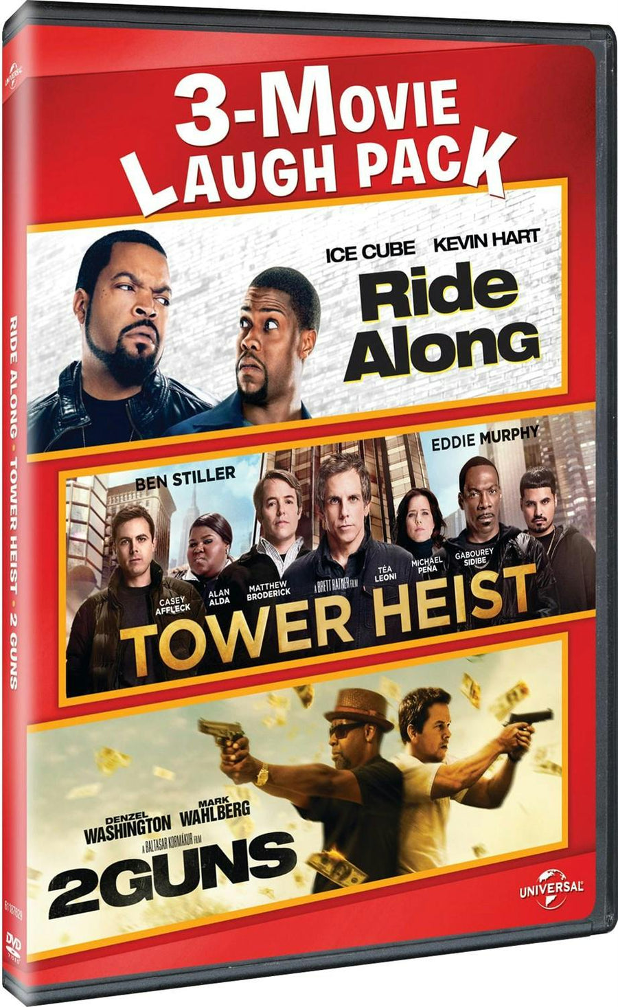 Ride Along / Tower Heist / 2 Guns 3-Movie Laugh Pack [DVD]