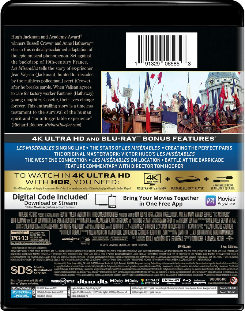Les Misérables (4K Ultra HD + Blu-ray) [UHD]