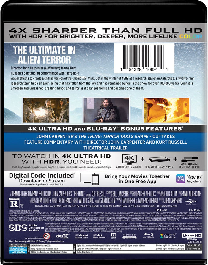 The Thing (4K Ultra HD + Blu-ray) [UHD]