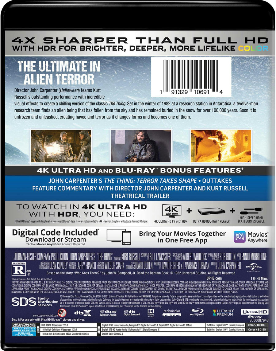 The Thing (4K Ultra HD + Blu-ray) [UHD]