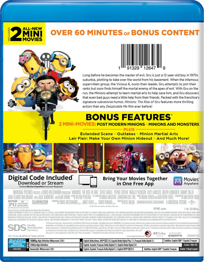 Minions: The Rise of Gru [Blu-ray]