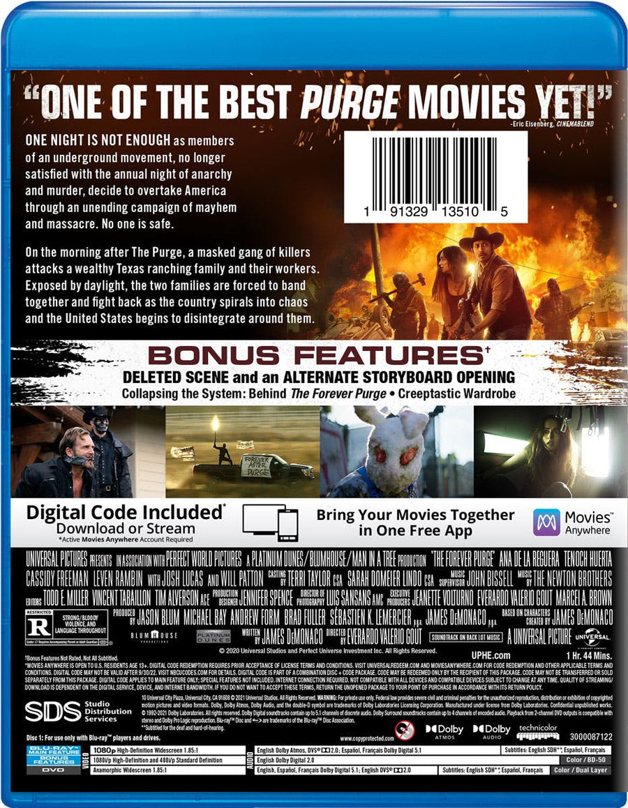 The Forever Purge (with DVD) [Blu-ray]