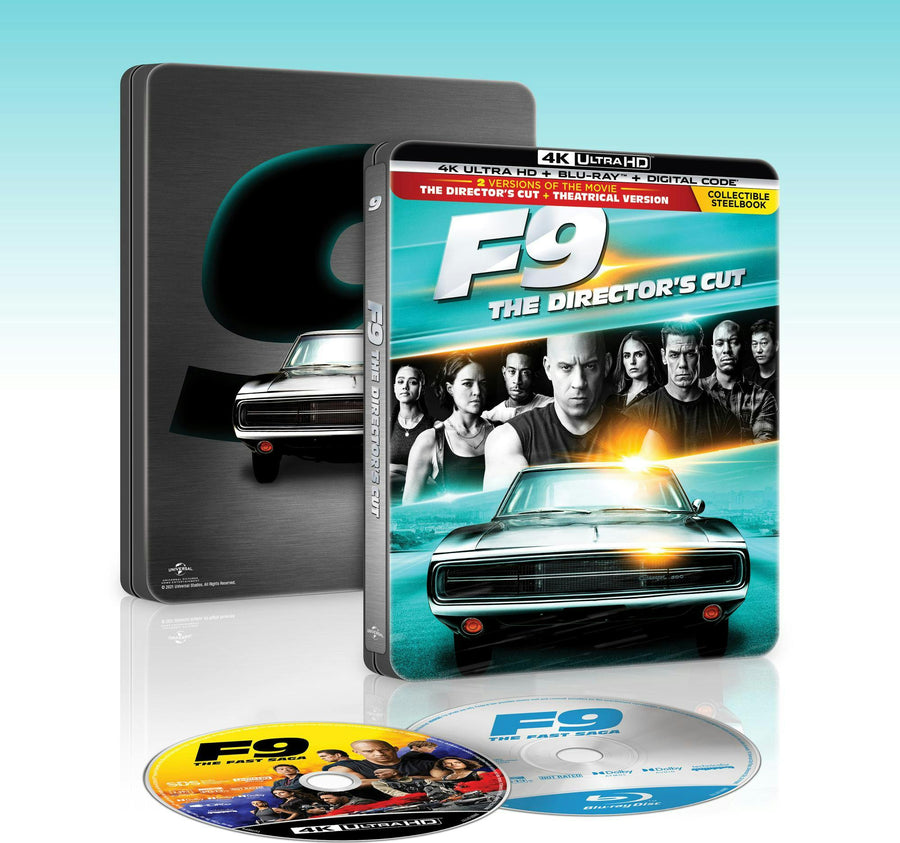 F9: The Fast Saga - Limited Edition Steelbook 4K Ultra HD + Blu-ray + Digital [UHD]