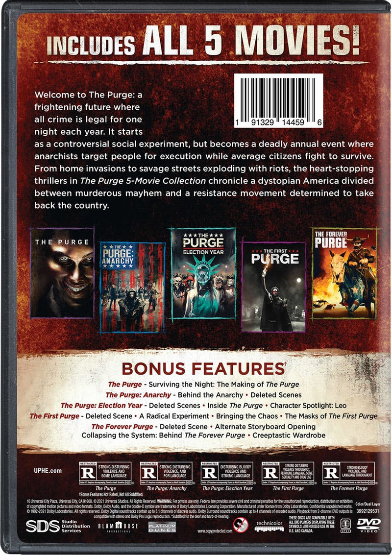 The Purge: 5-movie Collection (Box Set) [DVD]