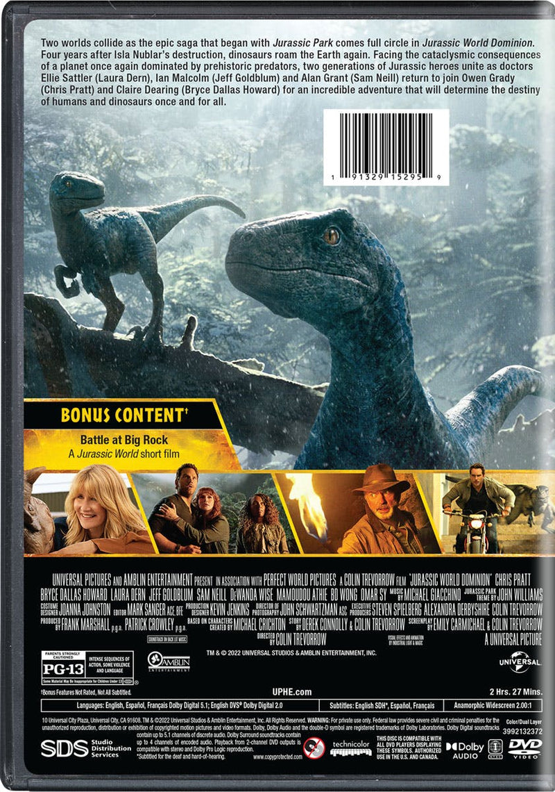Jurassic World: Dominion [DVD]