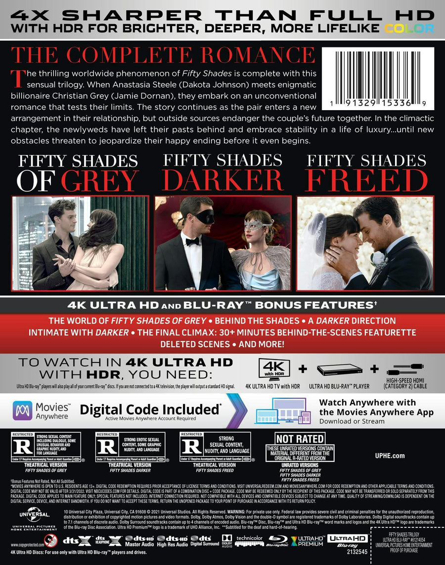 Fifty Shades Trilogy (4K UHD Steelbook + Blu-ray) [UHD]