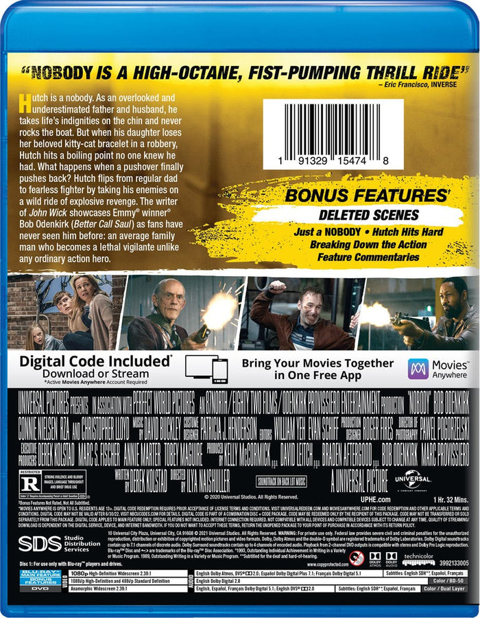 Nobody (with DVD) [Blu-ray]