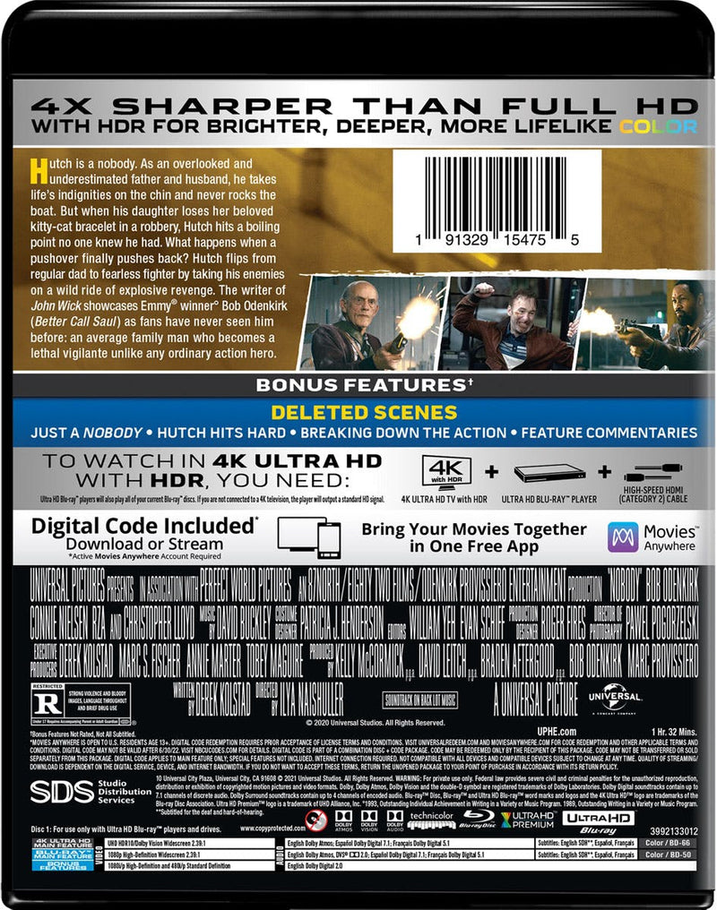 Nobody (4K Ultra HD + Blu-ray) [UHD]