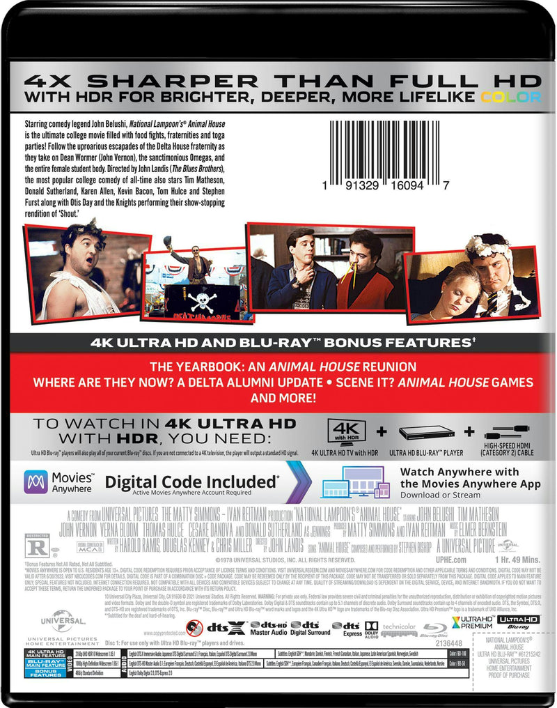 National Lampoon's Animal House (4K Ultra HD + Blu-ray) [UHD]