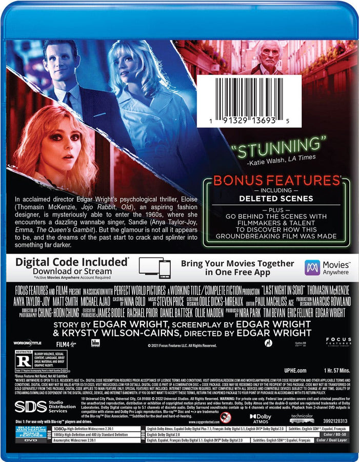 Last Night in Soho (with DVD) [Blu-ray]