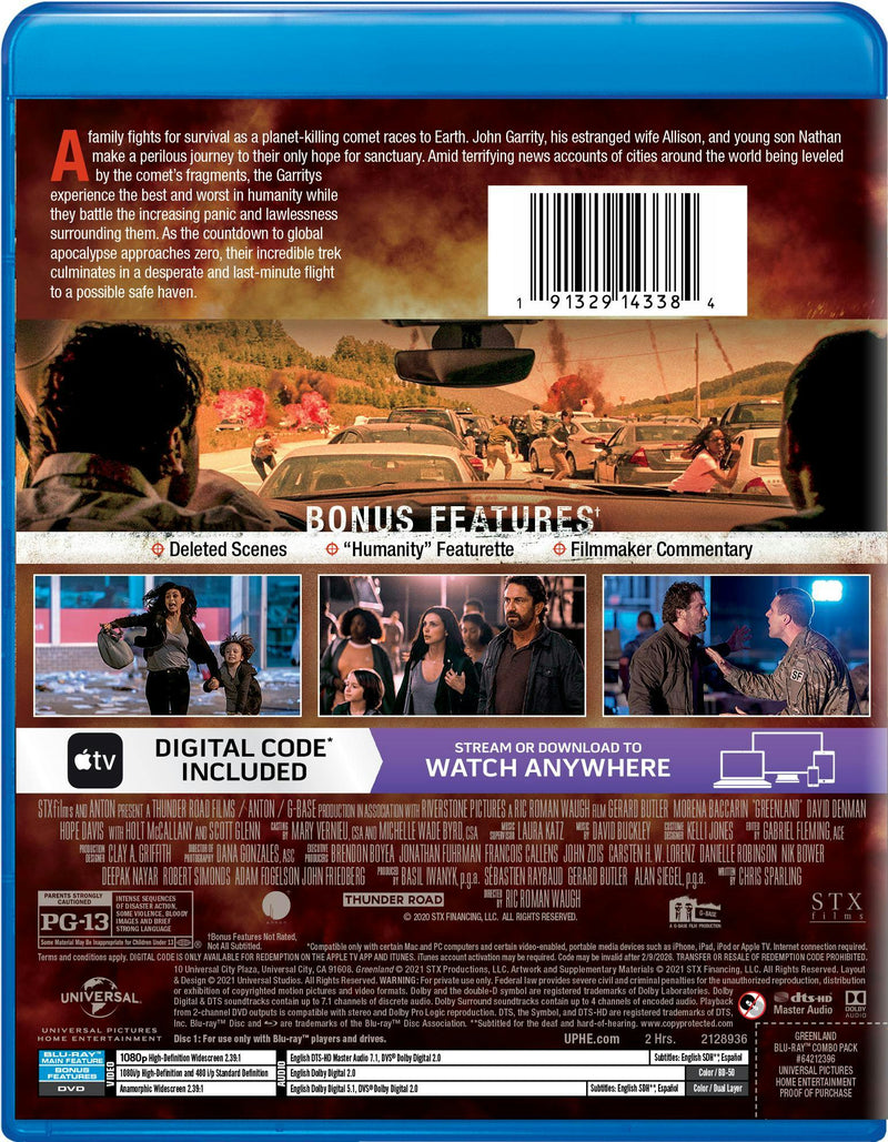 Greenland (Blu-ray + DVD) [Blu-ray]