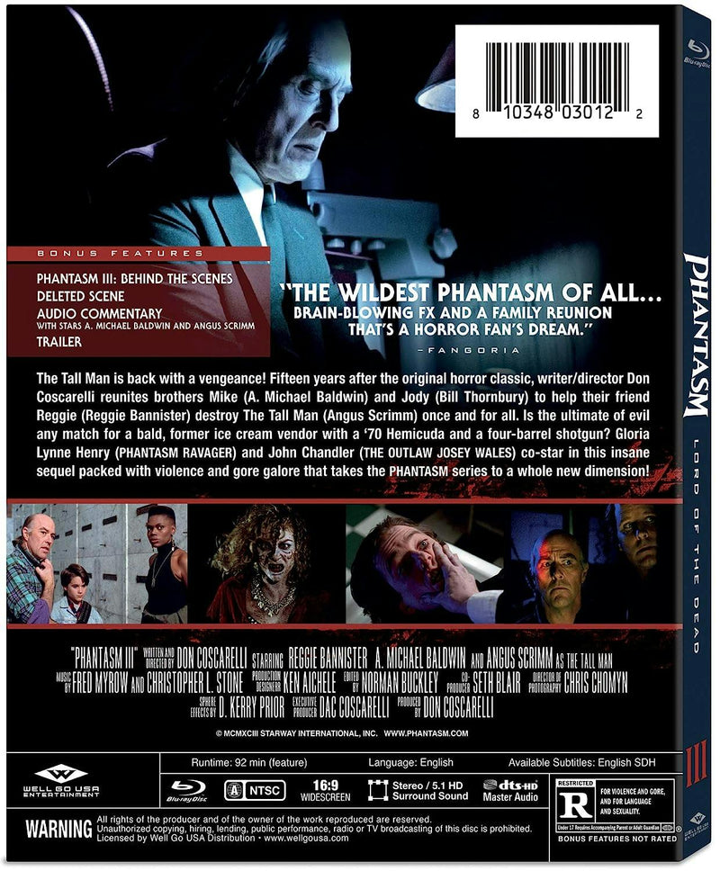 Phantasm 3 - Lord of the Dead [Blu-ray]