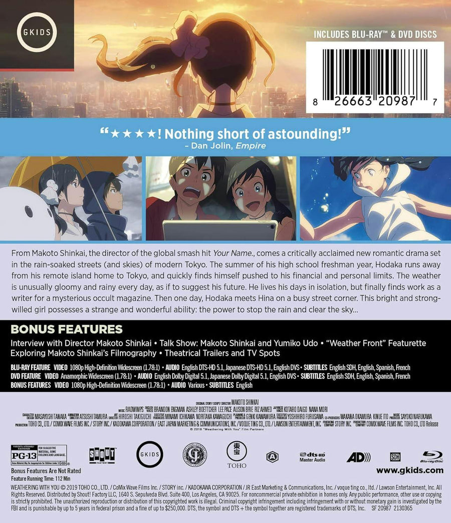 Weathering With You - Blu-ray + DVD [Blu-ray]