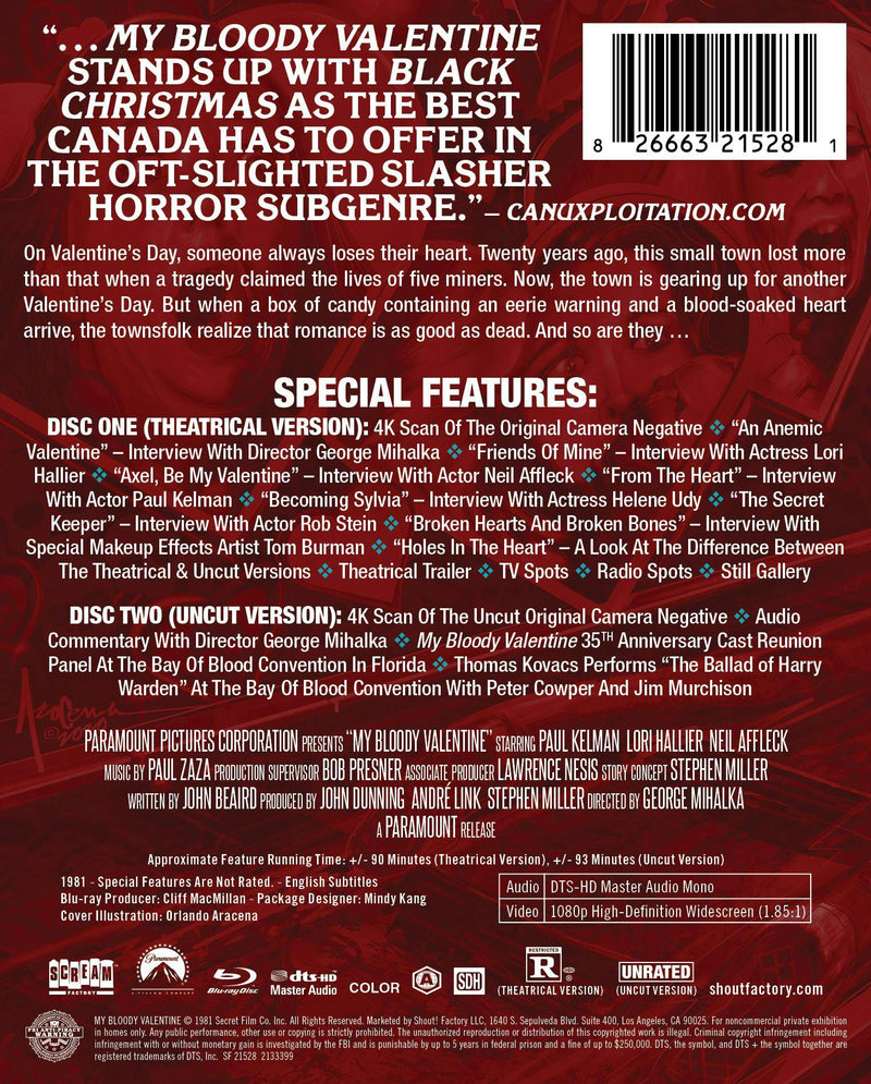 My Bloody Valentine [Limited Edition Steelbook] [Blu-ray]