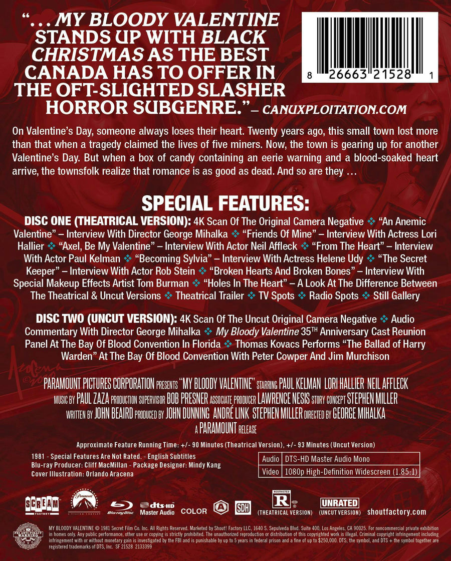 My Bloody Valentine [Limited Edition Steelbook] [Blu-ray]