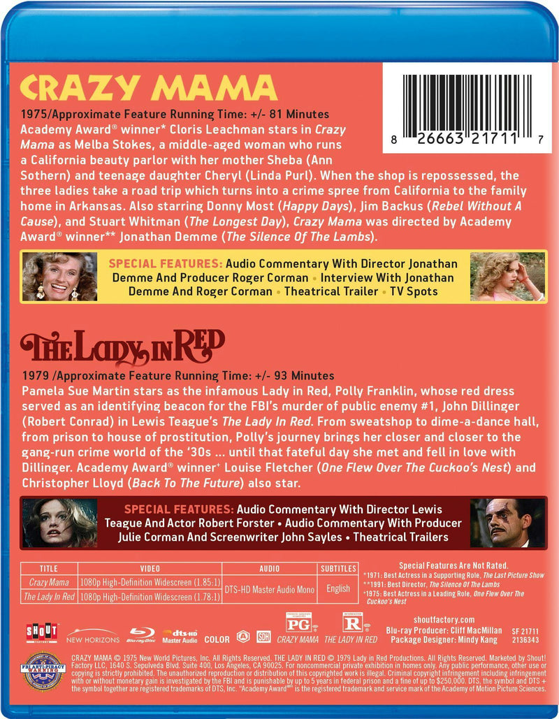 Crazy Mama/Lady In Red [Blu-ray]