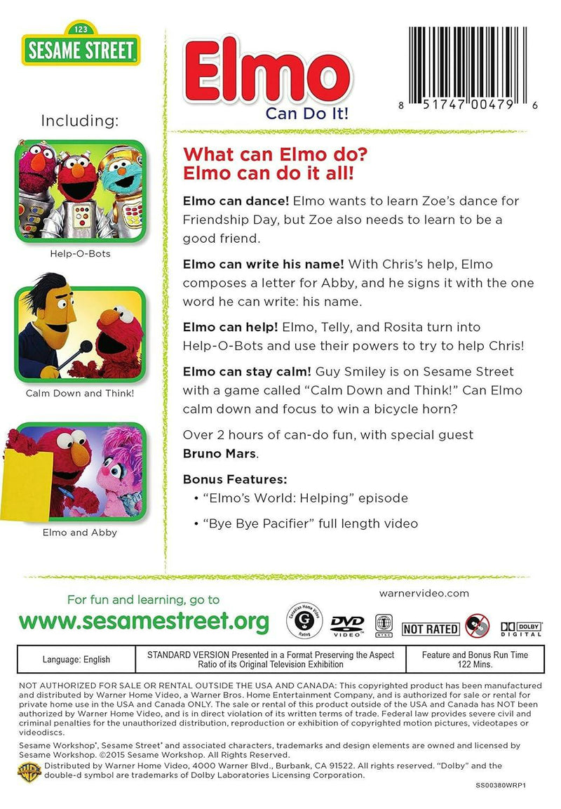 Sesame Street: Elmo Can Do It! [DVD]