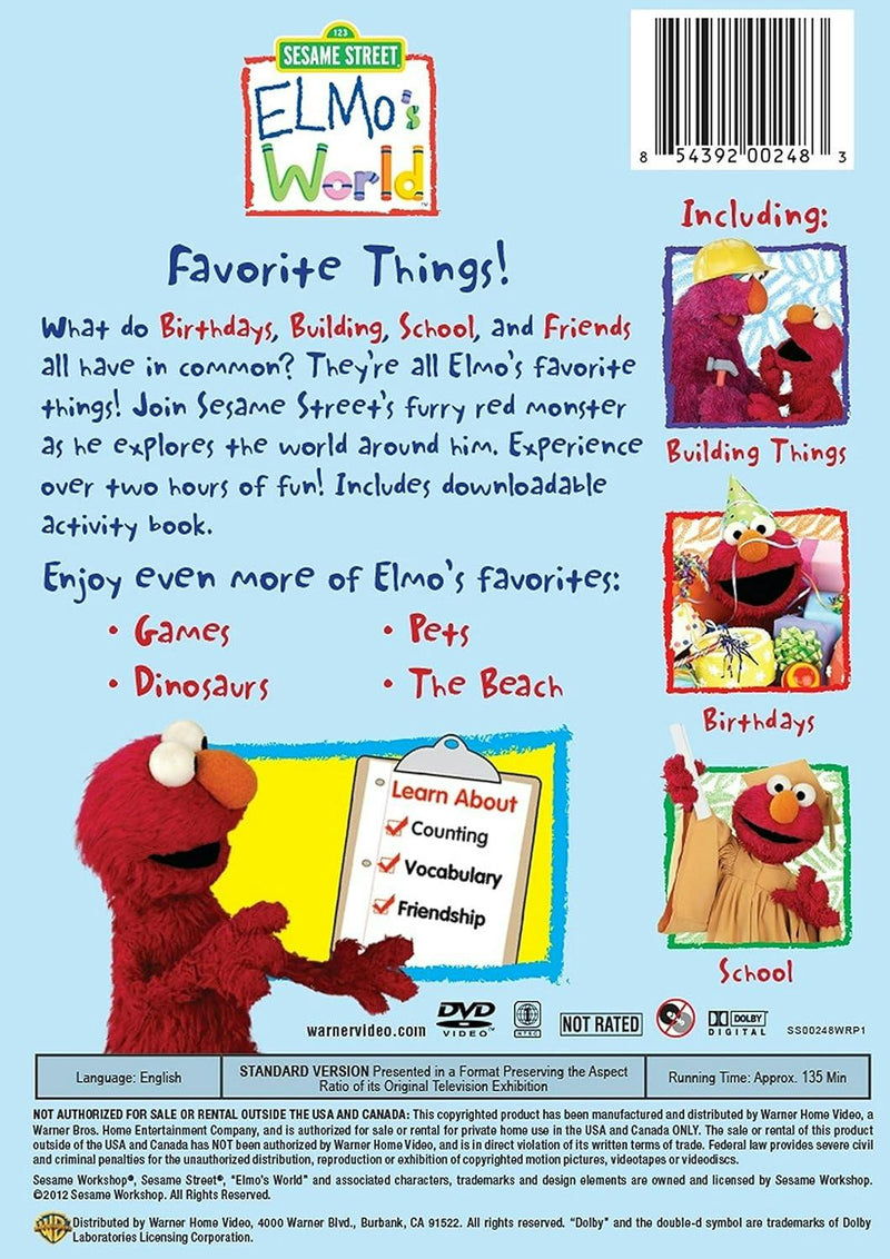 Sesame Street: Elmo's World - Favorite Things! [DVD]