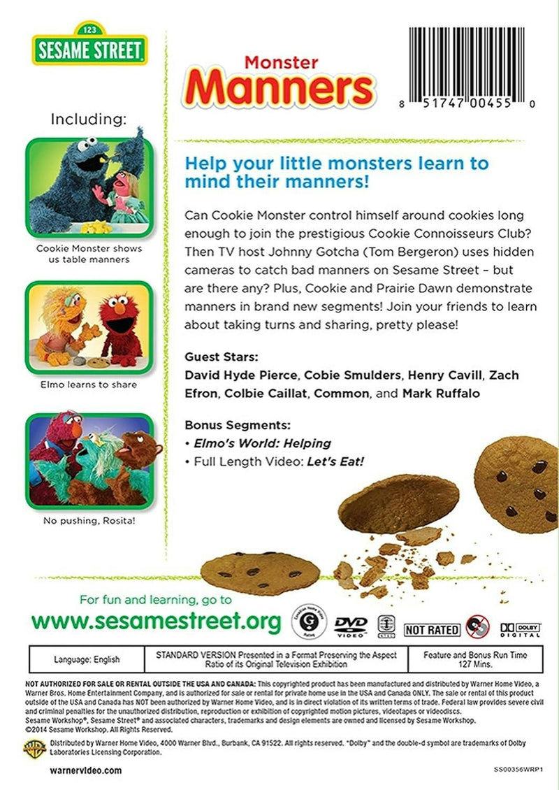 Sesame Street: Monster Manners [DVD]